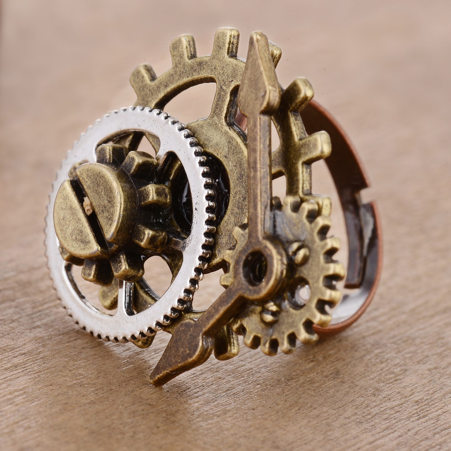 Anillo steampunk Gear