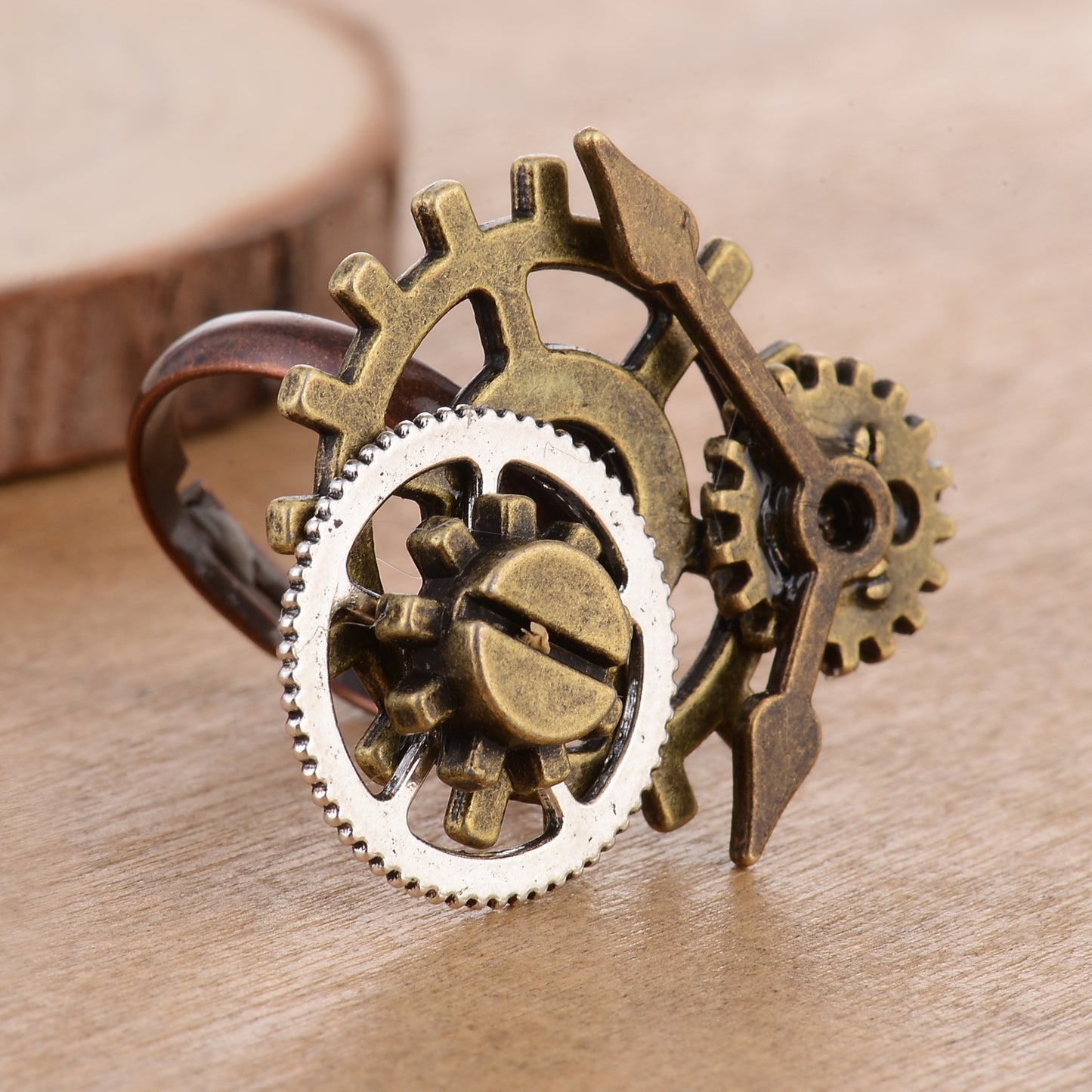 Anillo steampunk Gear