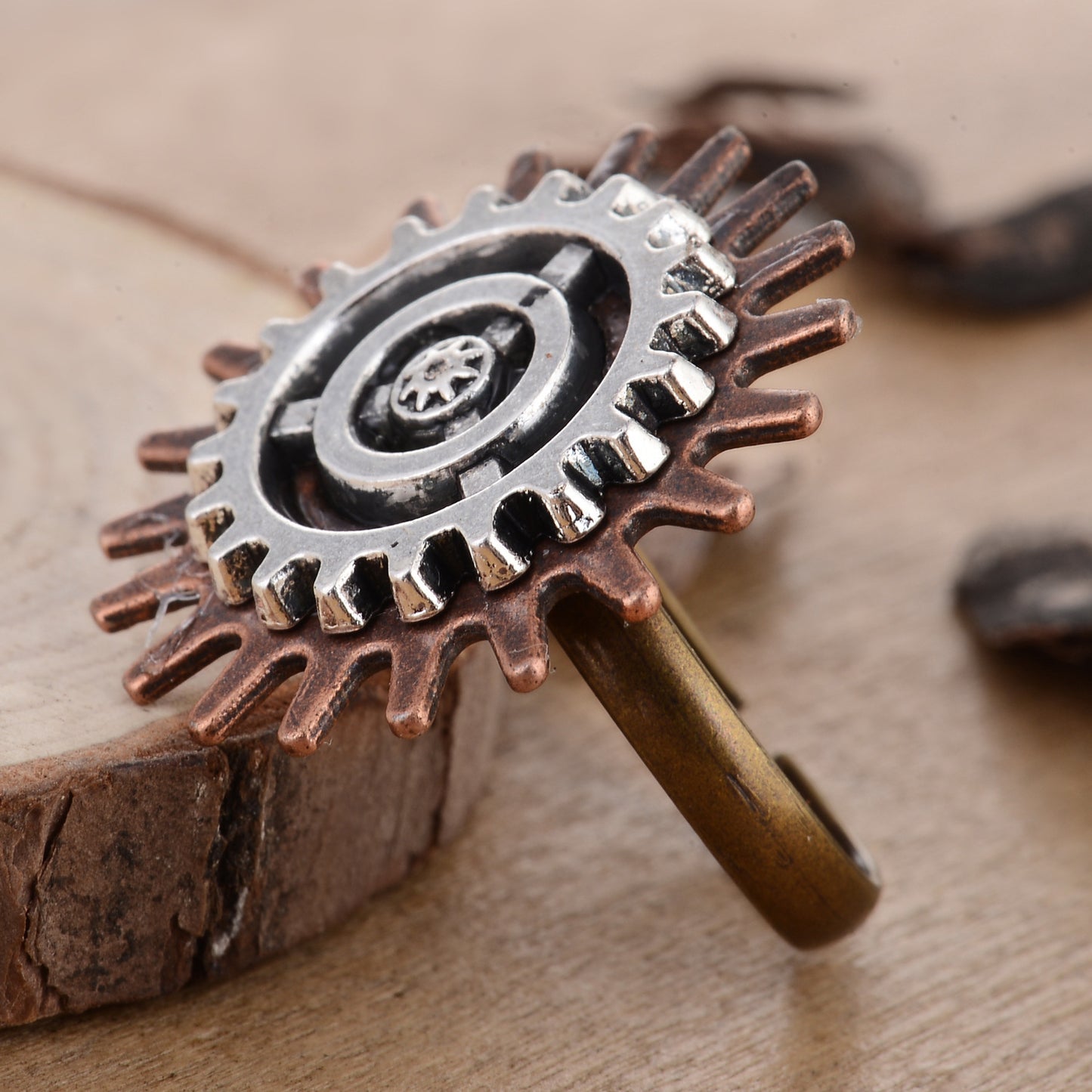 Anillo dentado Steampunk