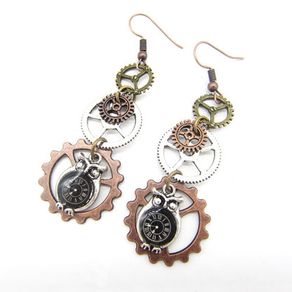 Pendientes steampunk Nebulosa