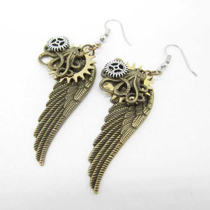 Piendientes steampunk Voltura